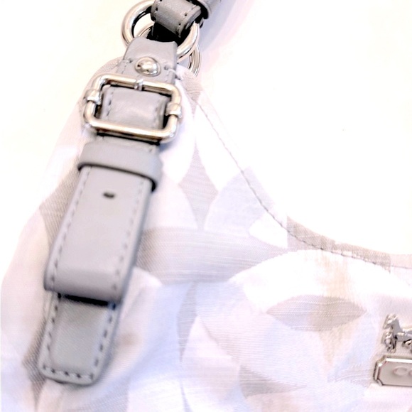 COACH SIGNATURE MONOGRAM TRIPLE COMPARTMENTS SHOULDER BAG - Picture 13 of 16